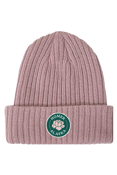 Peony Beanie-Apparel-Alaska Beauty Peony Coop-Wood Rose-Alaska Beauty Peony Coop