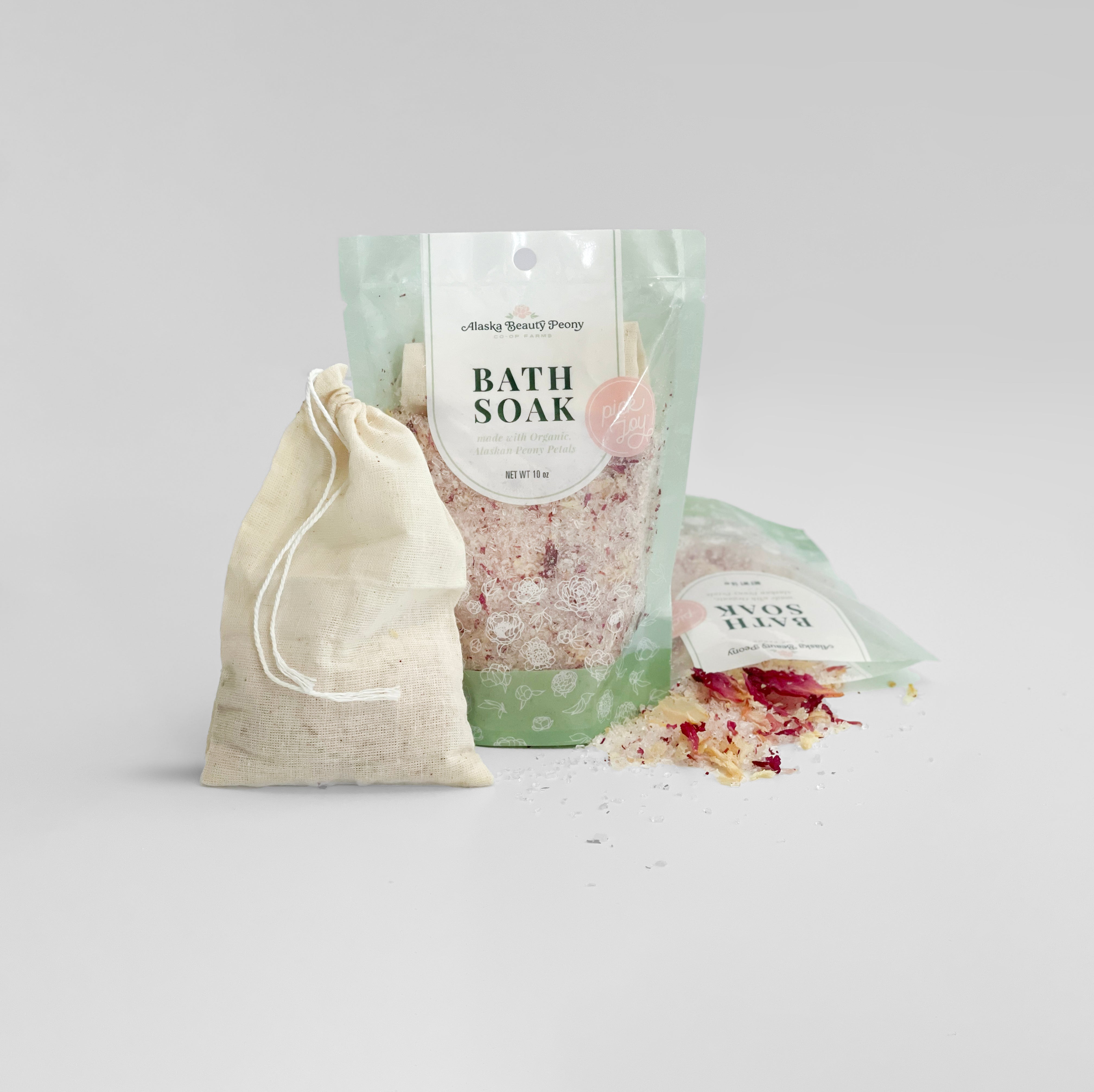 Peony Bath Soak - 10 oz-Bath & Body-Alaska Beauty Peony Coop-Alaska Beauty Peony Coop