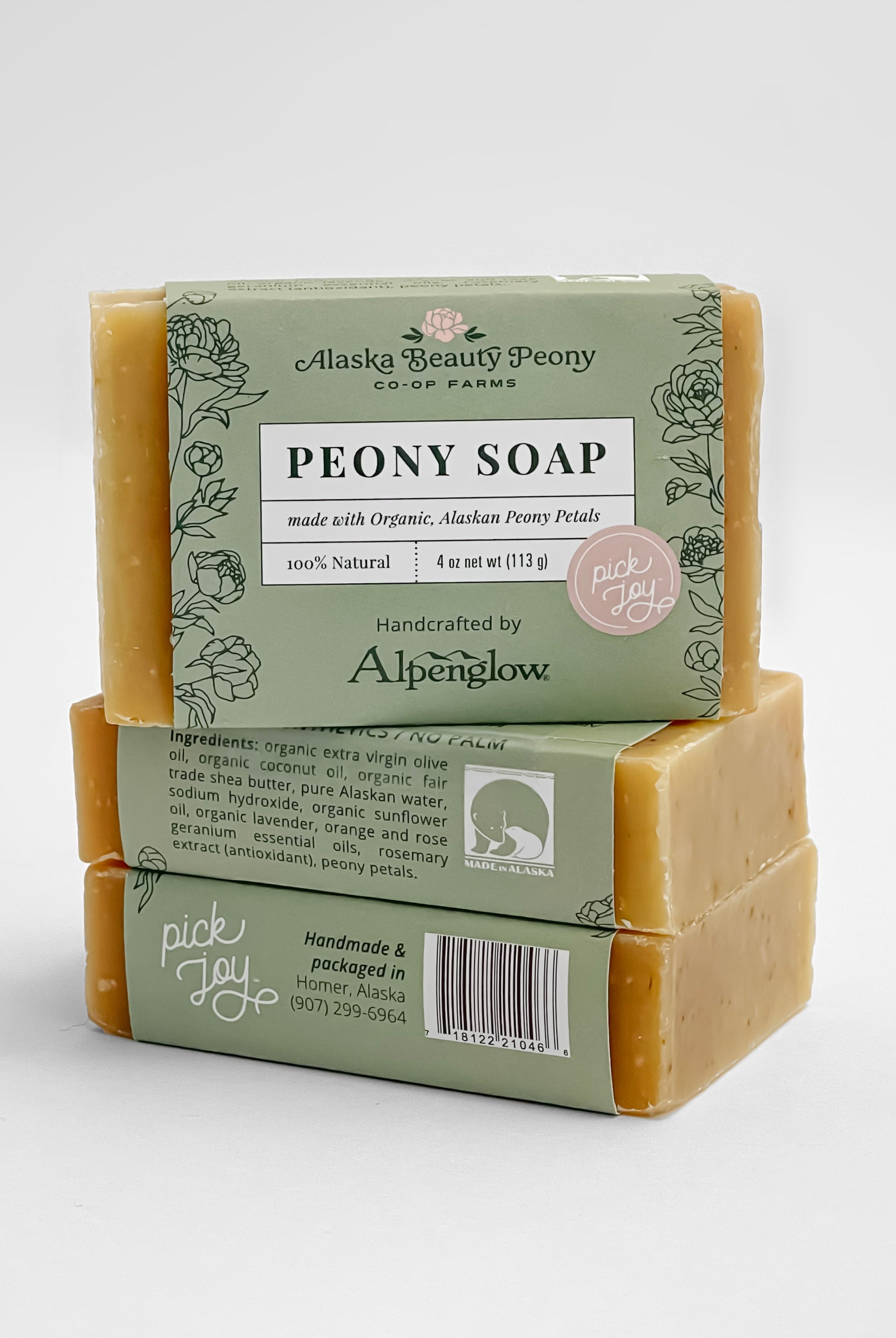 Peony Soap - Wholesale-Wholesale-Alaska Beauty Peony Coop-Alaska Beauty Peony Coop