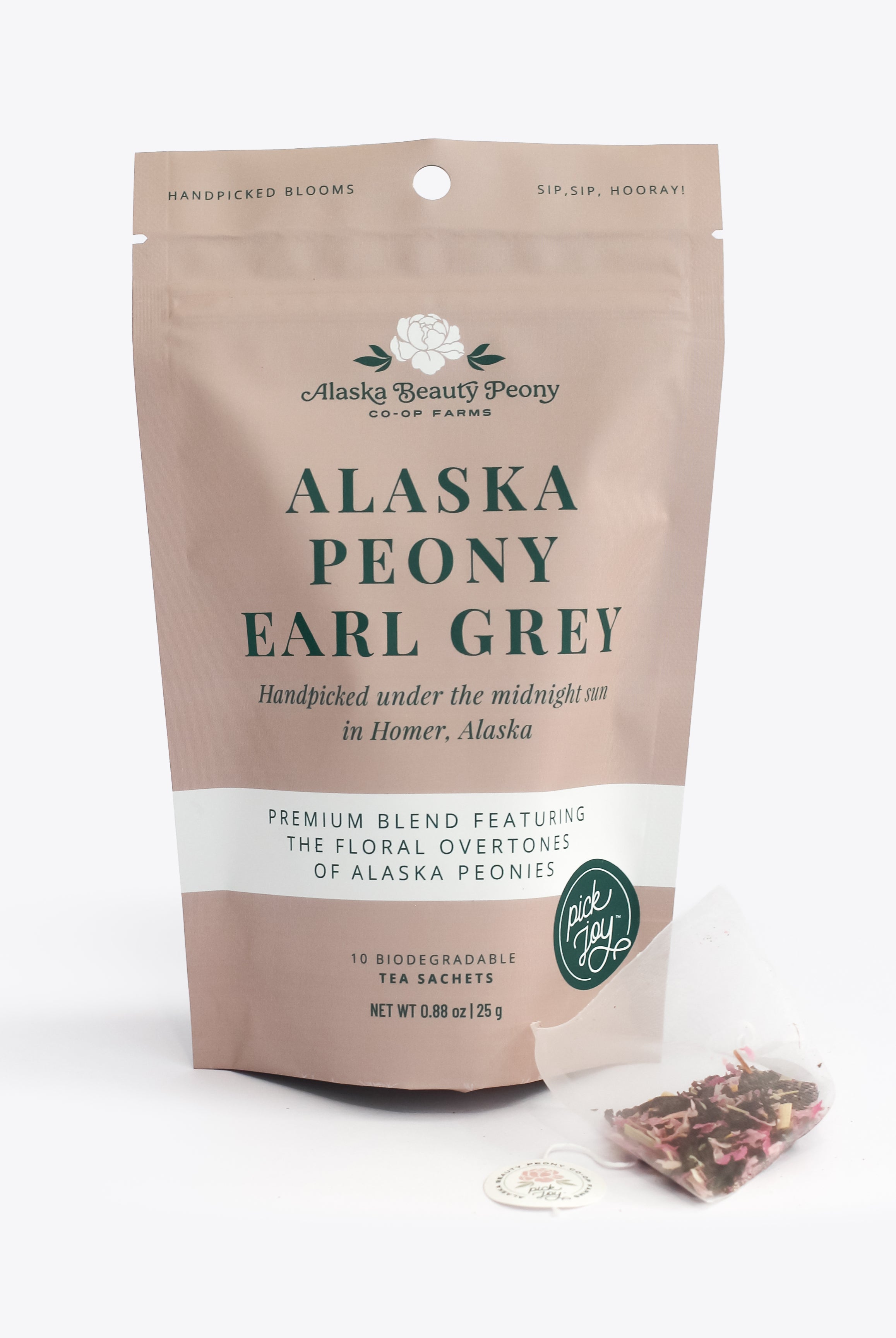 Alaska Peony Earl Grey Tea - 10 Tea Sachets