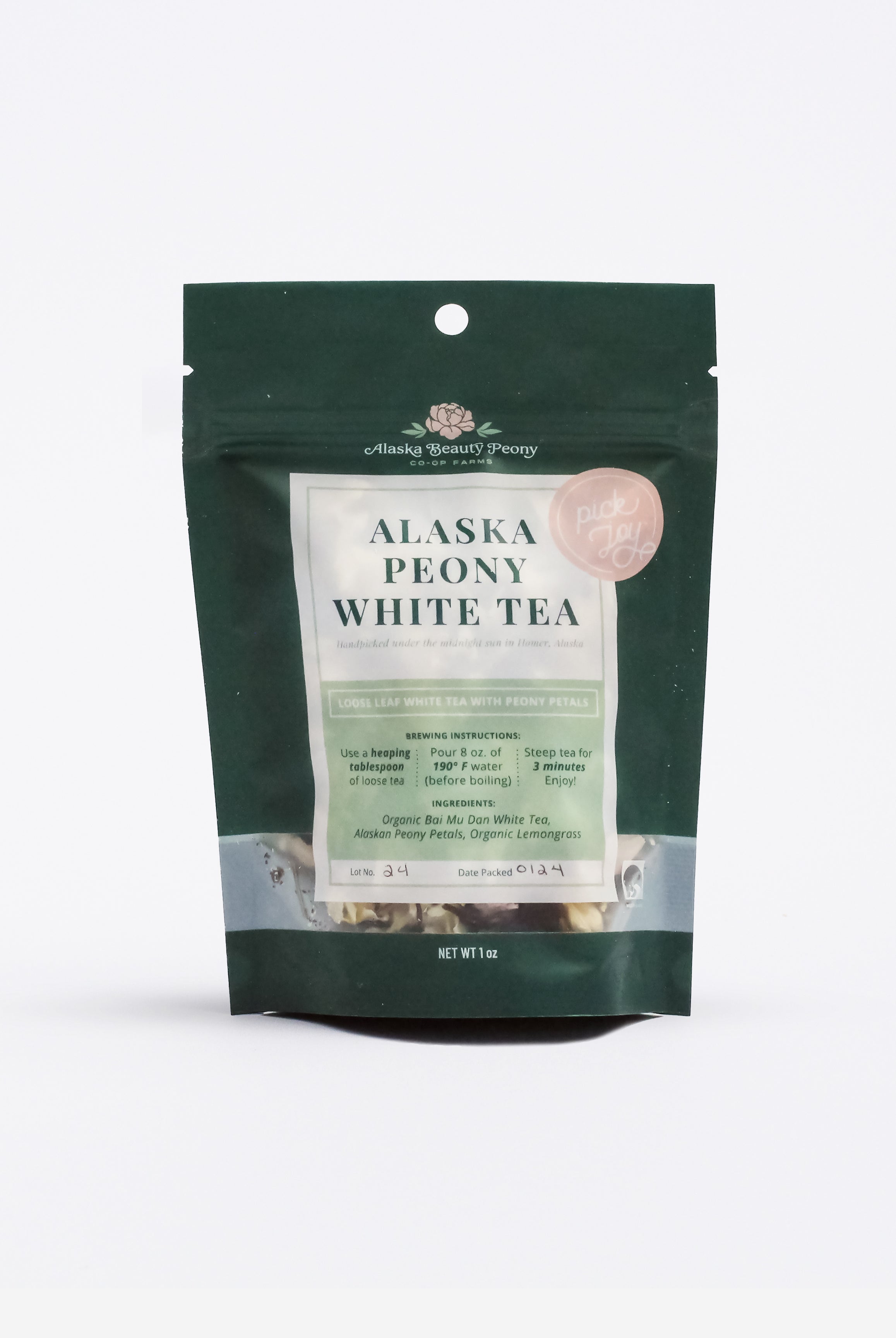 Alaska Peony White Tea - 1oz