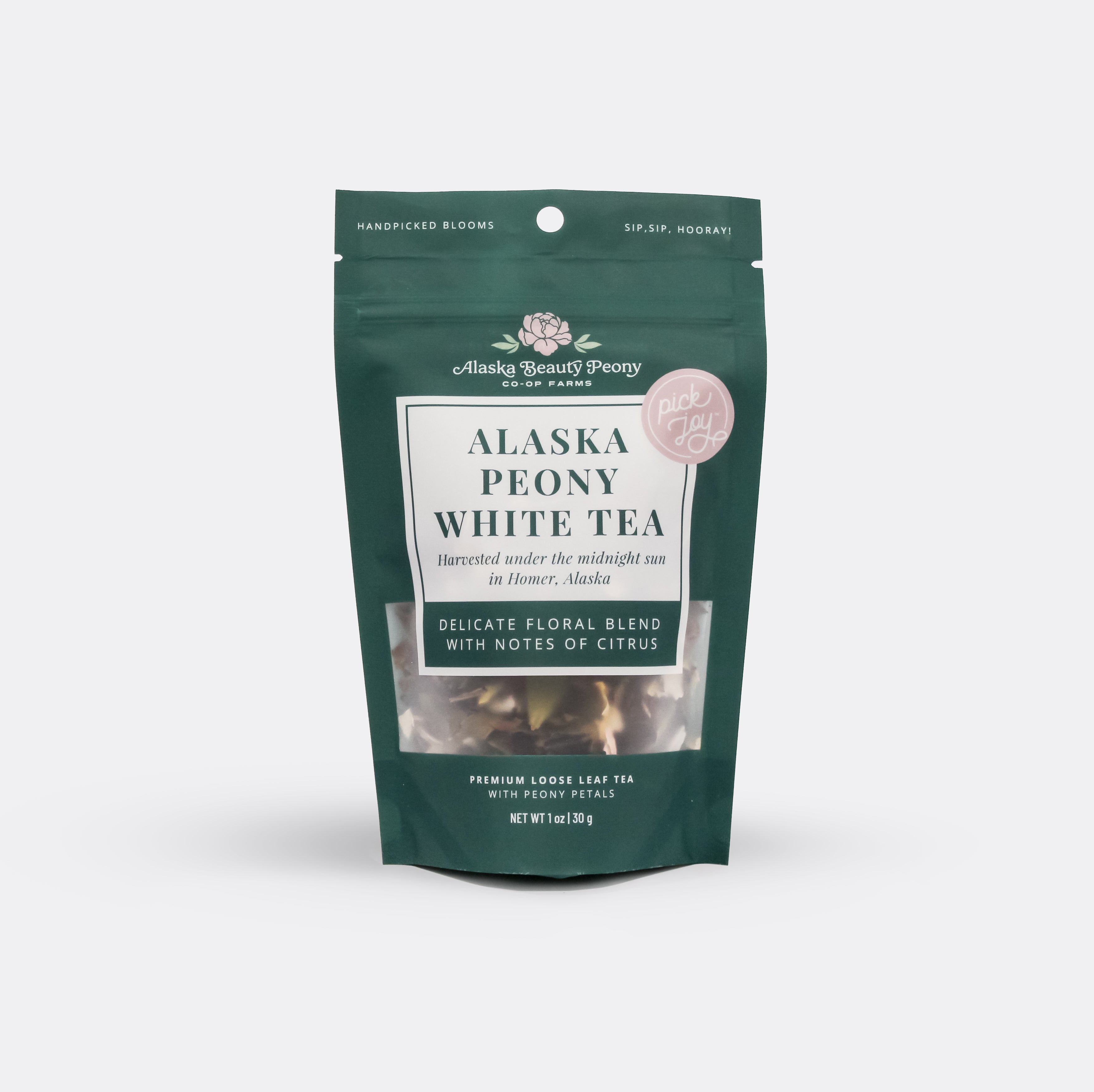 Alaska Peony White Tea - 1oz-Food & Drink-Alaska Beauty Peony Coop-Alaska Beauty Peony Coop
