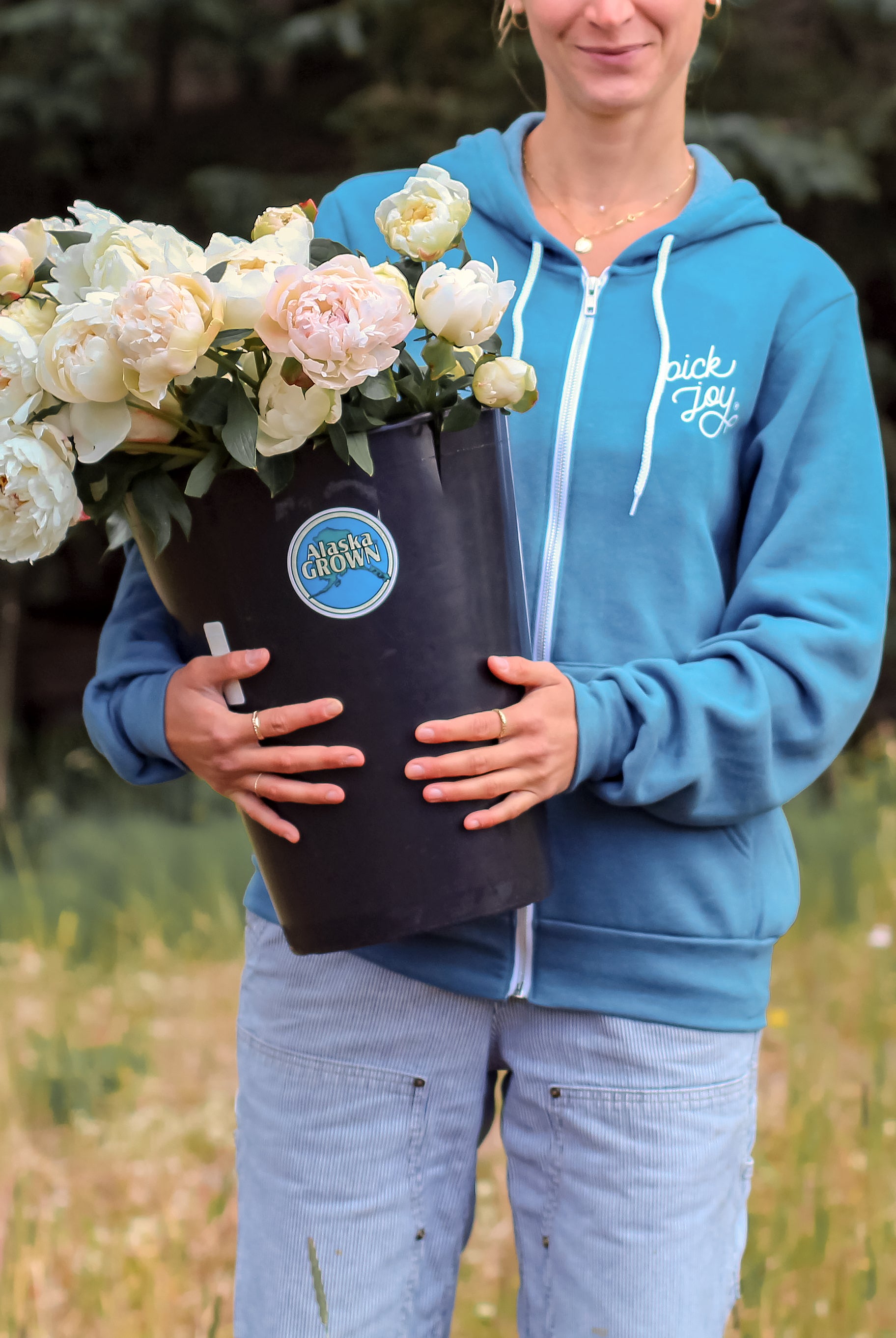 Pick Joy Zip Hoodie - Teal