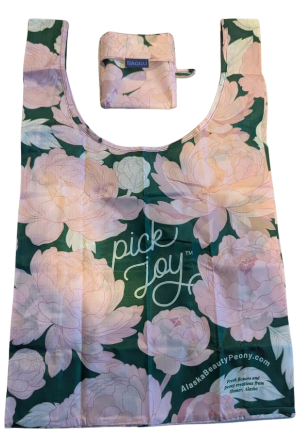 REUSABLE ‘PICK JOY’ BAGGU TOTE BAG - Wholesale-Alaska Beauty Peony Coop-Alaska Beauty Peony Coop