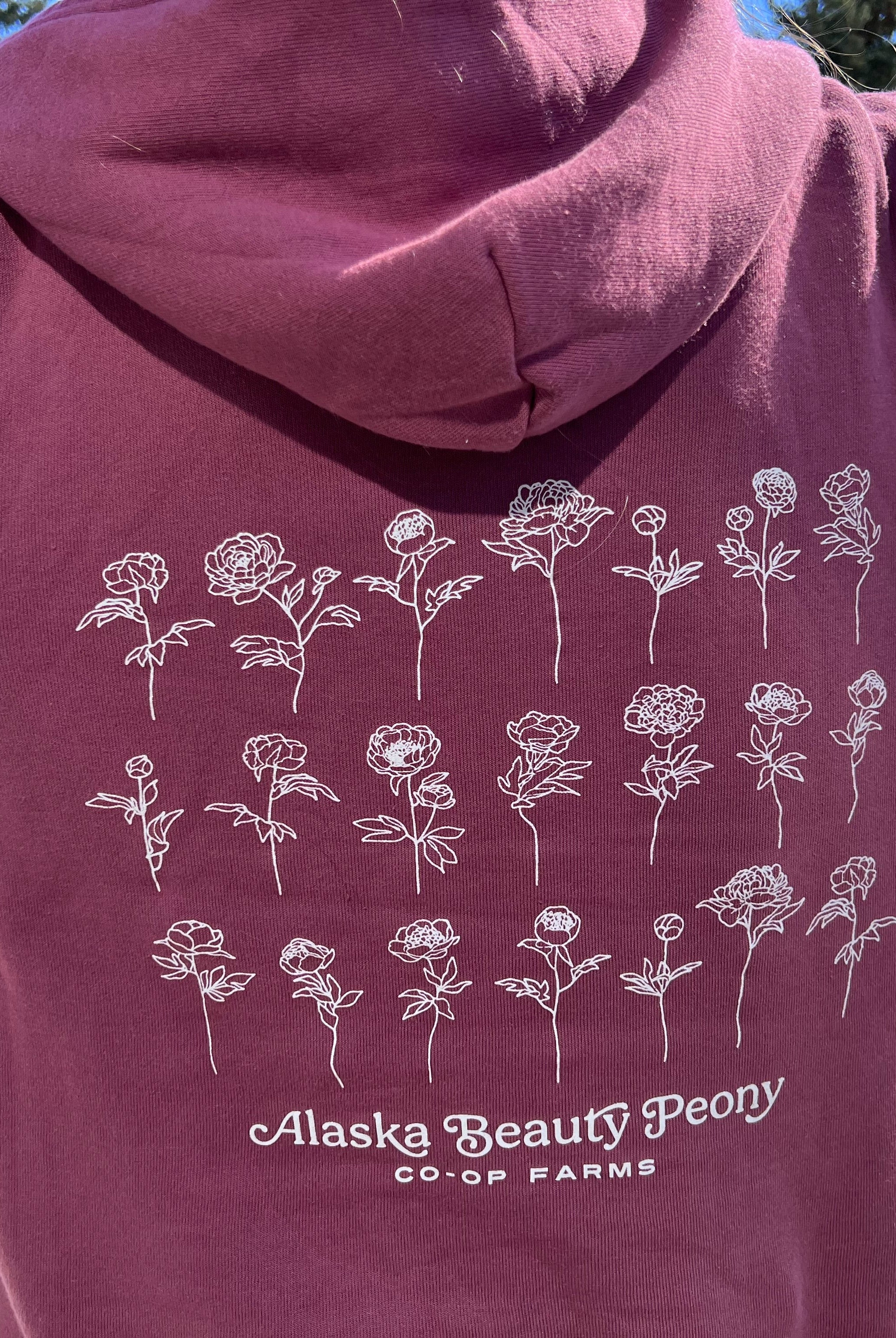 Pick Joy Zip Hoodie - Wine