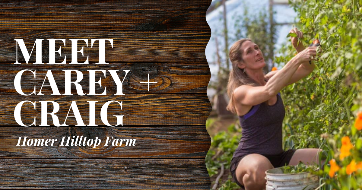 Homer Hilltop Farm // Carey + Craig | Mobile Blog Banner | Alaska Beauty Peony Cooperative | Homer, AK