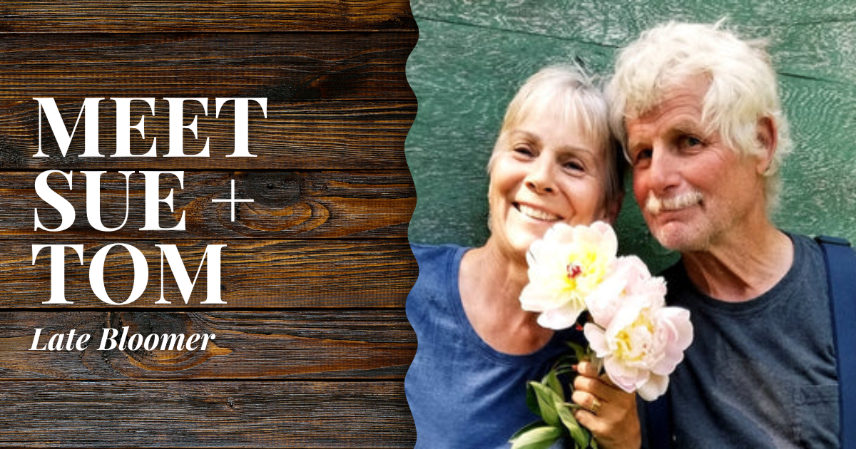 Late Bloomer // Sue + Tom | Mobile Blog Banner |. Alaska Beauty Peony Cooperative | Homer, AK