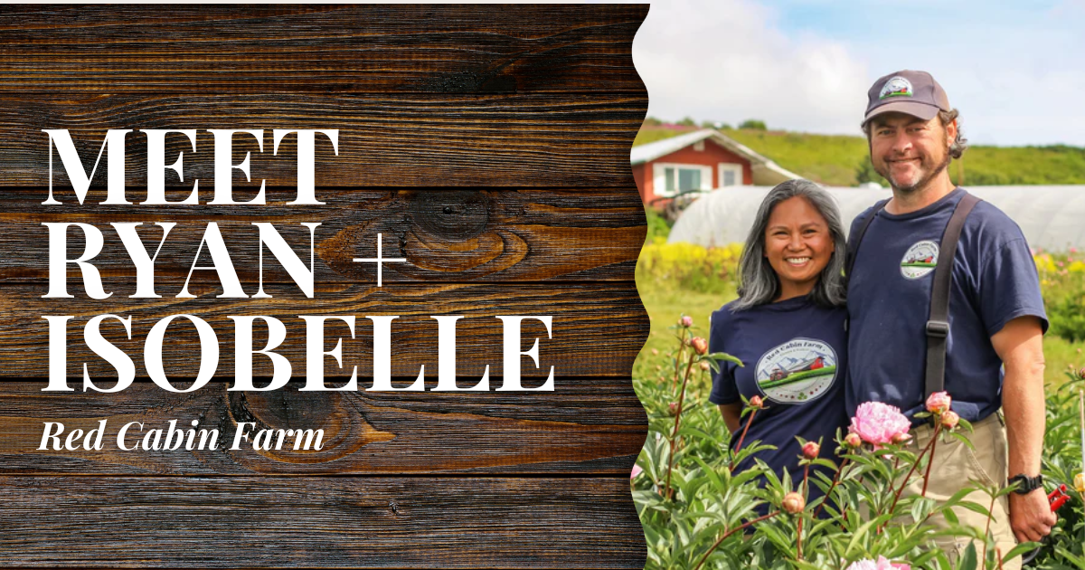 Red Cabin Farm // Ryan & Isobelle Mahoney | Mobile Blog Banner | Alaska Beauty Peony Cooperative | Homer, AK