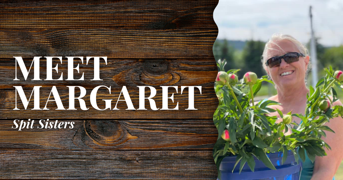 Spit Sisters // Margaret | Mobile Blog Banner | Alaska Beauty Peony Cooperative | Homer, AK