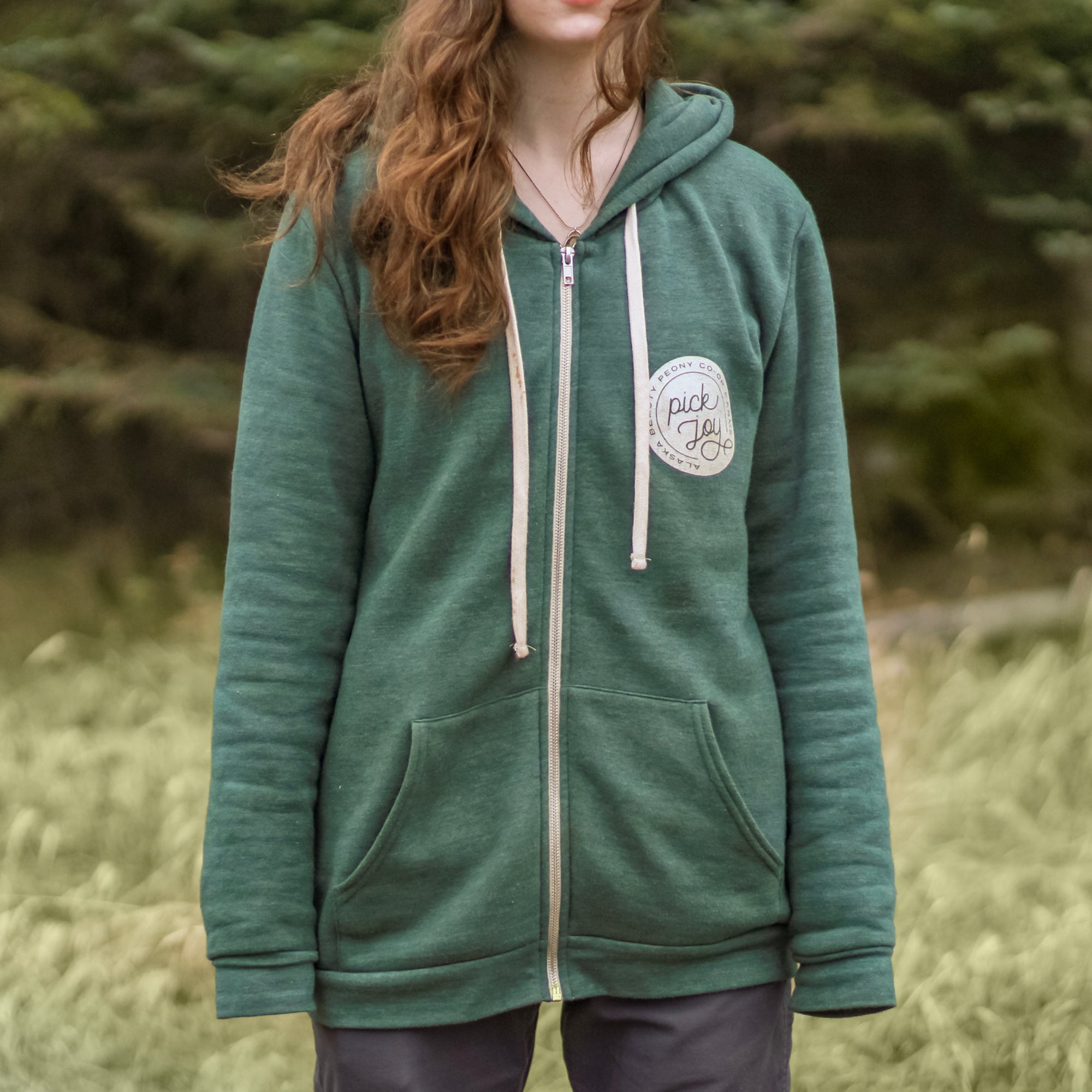 Pick Joy Zip Hoodie - Tri-Pine