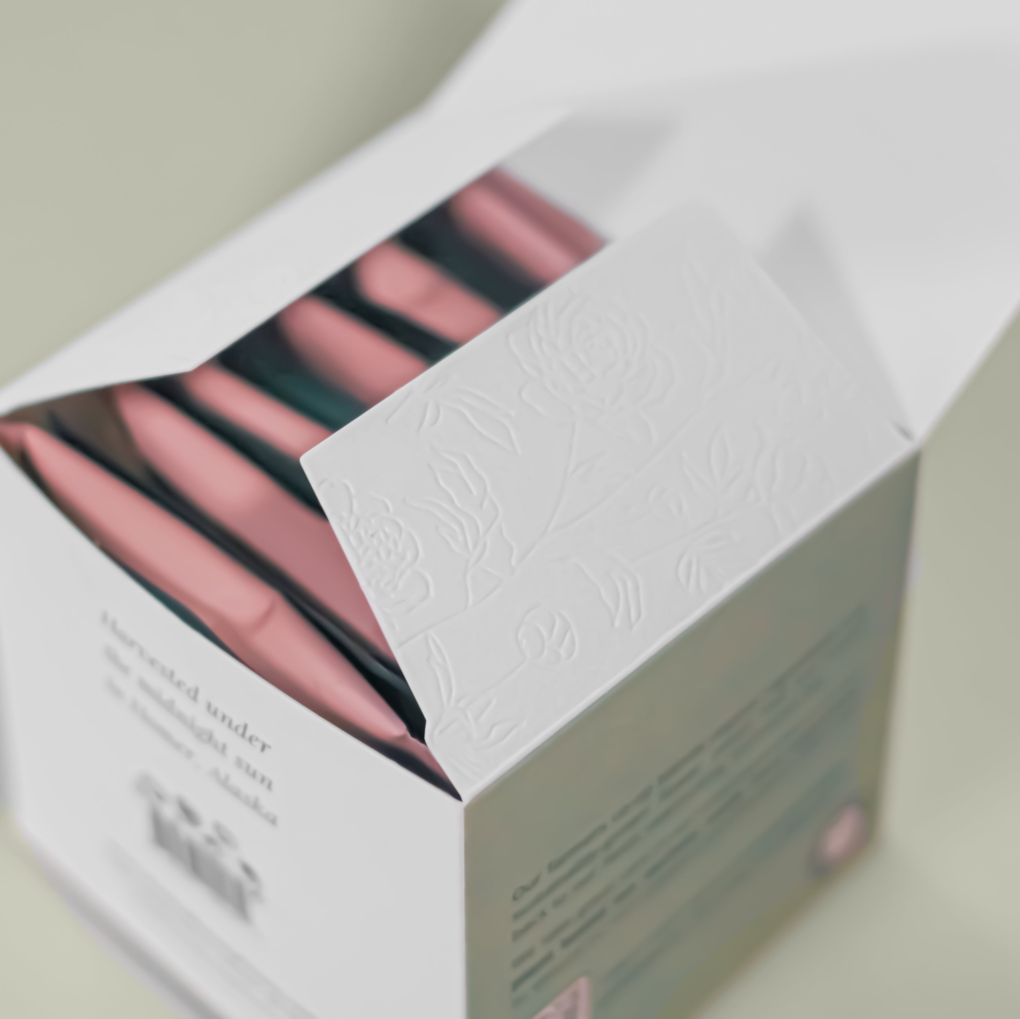 Alaska Peony Tea Sachet Box-Food & Drink-Alaska Beauty Peony Coop-An Equal Amount of Both Teas-10-Alaska Beauty Peony Coop