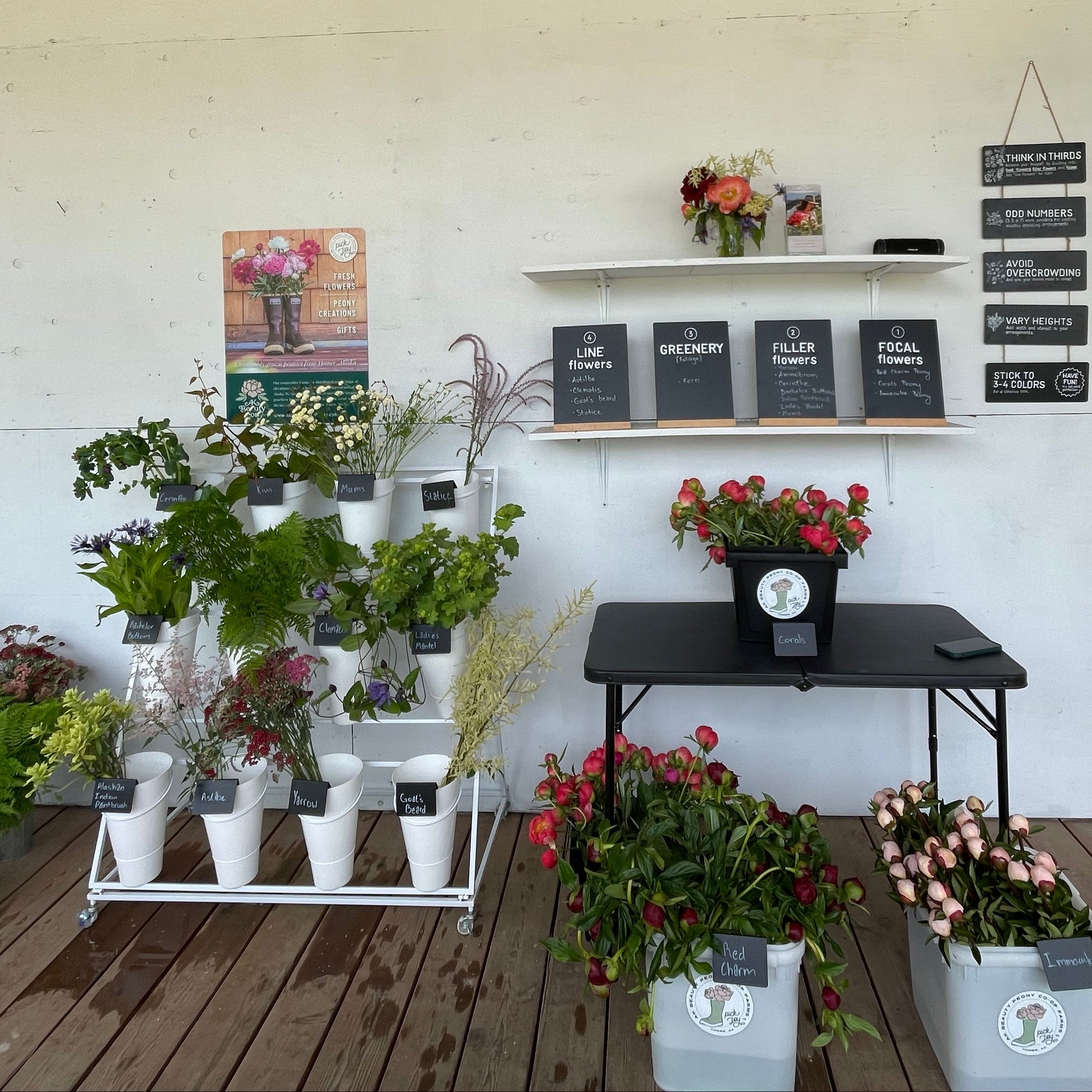DIY Bouquet Bar at Cove & Co-Event-Alaska Beauty Peony Coop-July 3-Small-Alaska Beauty Peony Coop