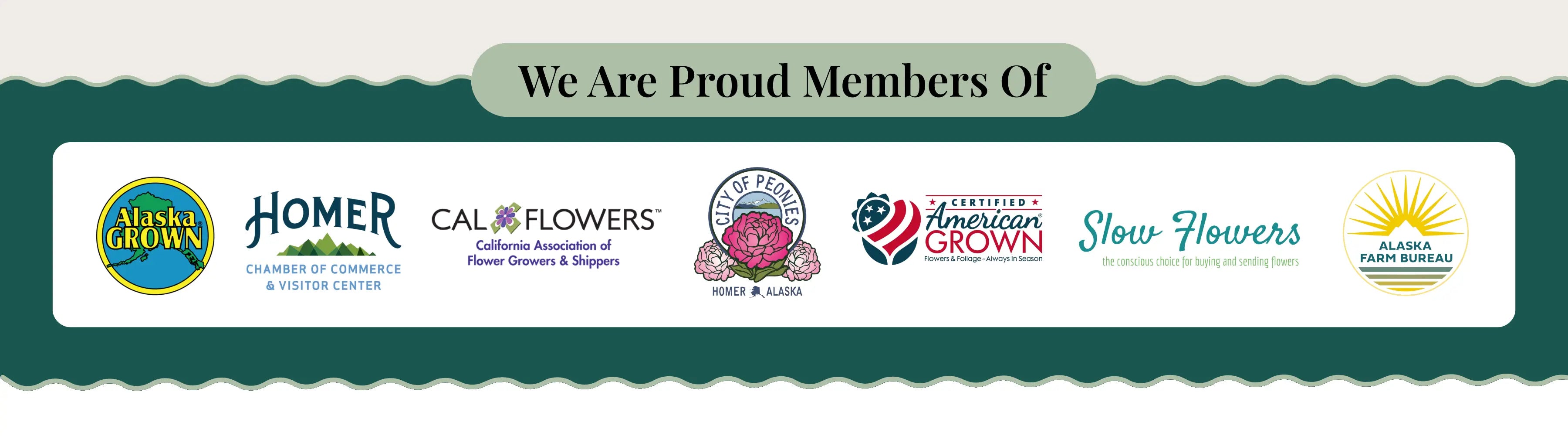 We Are Proud Members Of Logos | Alaska Beauty Peony Cooperative | Homer, AK